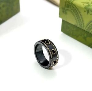 Markenbrief Keramik gvccis Ring für Herren Liebesring Damen Planet Ringe Modedesigner Extravaganter Markenbuchstaben Ring Schmuck Frauen Männer Hochzeit