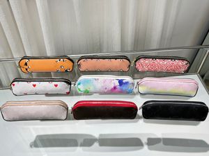 Marka projektanta słonecznika Uinsex torebki portfel luksusowe graffiti litera zamek do przechowywania portfela torby sprzęgła mody kobiety i mężczyźni torba ołówkowa makijaż torby do makijażu