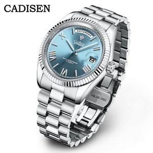 Wristwatches CADISEN C8185 Men Watches Swimming 10Bar Waterproof Screw Crown Japan Miyota Movement Mechanical Watch est Version Wristwatch 230418