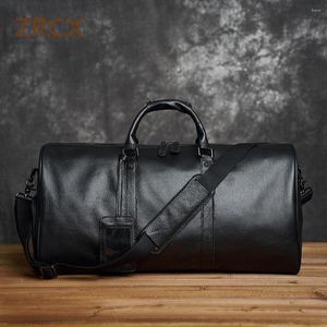 Duffel Bags подлинные кожаные мужчины, женщины, путешествуйте, мягкая настоящая корова, носит руку руку на плечо выходные