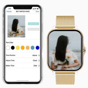 Para xiaomi samsung telefone android reloj inteligente mujer mostrador personalizado relógio feminino chamada bluetooth 2021 relógio inteligente men246r