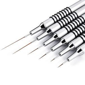 Nail Brushes Nail Art Liner Brushes Set Nail Art Design Brush Striping Thin Long Lines Dotting Drawing Pen UV Gel Polish Painting Brushes 231117