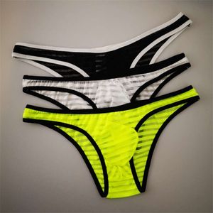 Men S Breathable Mesh Small Briefs Male Transparent Half Pack Buttock Narrow Waist Tight Fitting Sexy Underwear