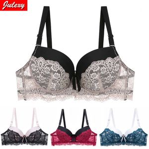 브라스 새로운 도착 2022 Julexy Push Up Bra for Women Lace 섹시 란제리 BC 컵 여자 속옷 sous vetement femme 섹시 P230417