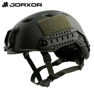 Taktische Helme JOAXOR Schneller Helm BJ Highcut Action-Version Airsoft taktischer Paintball Outdoor-Sport Jagdschießen 231117