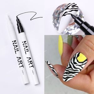 1 pezzo Nail Art Graffiti Penna Impermeabile Disegno Pittura Liner Pennello Fai da te Fiore Linee astratte Dettagli Nail Art Bellezza Strumento per unghie Nail ArtGel per unghie Strumenti per nail art