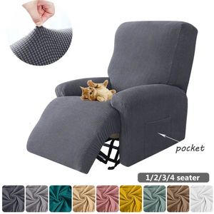 Stol täcker Jacquard Recliner soffa täcker elastisk soffa protektor lat pojke avslappnar fåtölj täcker soffa täcker stretch slipcovers för heminredning 231117