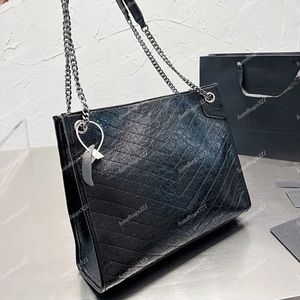 Designerin Niki -Tasche Einkaufstasche Frauen Handtasche Schwarze Kapazität Paket Schulterpendlertaschen Magnet Seal Echtes Leder Mode Handtaschen Tasche Taschen Taschen