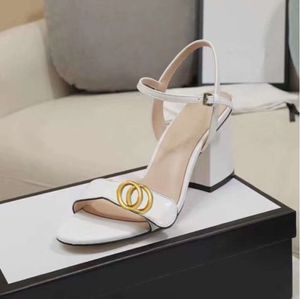 Classic High Heeled Sandals Party Fashion 100% Leather Women Dance Shoe Designer Slippers Sexy Heels Suede Lady Metal Belt Buckle uggckge