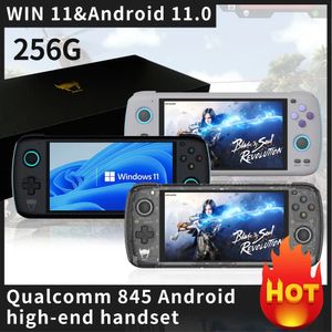 ポータブルゲームプレーヤー5 98インチAyn Odin Pro Handheld Console 8G 256GB SD845 Win 11 Android Retro Video Games With WiFi TV Out Box 231117