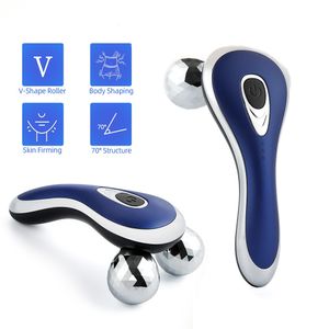Face Care Devices Body Electric Massage Roller Anti Double Chin VLine Firming Fat Remove Shaping Relaxing Muscle Arms Legs 230418