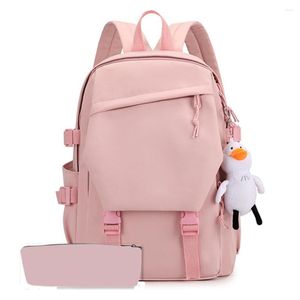 배낭 kawaii mochila escolar teenager 여자 십대를위한 학교 여행 노트북 가방 매듭 sac a dos