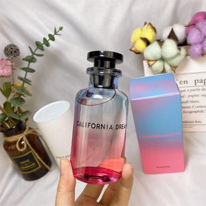 Top marca de luxo unissex perfume garrafa de vidro azul e rosa spray gradiente garrafa califórnia sonho perfume masculino e feminino edp10ml entrega rápida