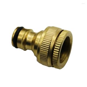 Watering Equipments 1PC Pure Brass Faucets Standard Connector Washing Machine Gun Quick Connect Fitting Pipe Connections 1/2 "3/4"