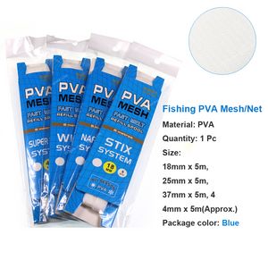 Sazan balıkçılık PVA örgüsü Groundbait Besleyici Su Çözünür PVA Net Balıkçılık Takımı Sazan balıkçılık çorap Boilie teçhizat yemi sarma çanta balık avlama cazibesi sazan sazan