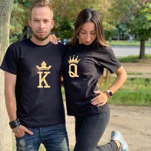 Erkek Tişörtler Keke Çift Yaz Gömlek Komik K Q Baskı Siyah Orijinal Giyim Tee Üstler Erkekler İçin Kısa Kollu Tshirts