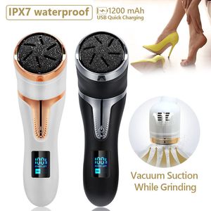 Foot Care Rechargeable Electric File Pedicure Sander IPX7 Waterproof 2 Speeds Callus Remover Feet Dead Skin Calluses 230418