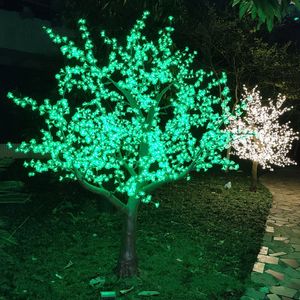 Luz de árvore de flor de cerejeira artificial led luz de natal 2484 peças lâmpadas led 2.5m altura 110/220vac à prova de chuva uso ao ar livre