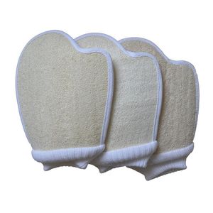 Spazzole da bagno Spugne Scrubber Loofah naturale Guanti da bagno a doppia faccia Fl Spazzola per il corpo Scrub Esfoliante Mas Glove H Dhgarden Dhx9S