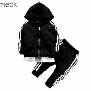 Clothing Sets Spring baby casual sweater kids boys girls cotton jacket zipper pants 2pcs/sets children leisure suit sports children clothing