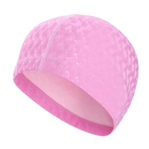 Swimming caps PU coated men's pool swimming shiny shark skin elastic shower cap waterproof long hair earmuffs P230531