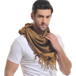 Fashion Face Masks Neck Gaiter Outdoor Hiking Scarves Military Arab Tactical Desert Scarf Army Shemagh with Tassel for Men Women y231117