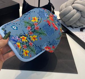 Tasarımcı Tuval Top Kapakları Erkekler Kadınlar için 2023 SPRING Visors Çiçek Mektubu Deri Snapbacks Caps Ayarlanabilir Lüks Spor Çiçek Beyzbol Şapkaları KAPI Güneş şapkaları