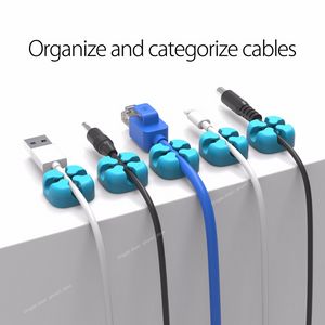 Mini organizzatore di cavi Avvolgicavo Clip Auricolare Supporto per mouse Cavo USB Accessori per la gestione dei cavi PartiAvvolgitore per cavi Elettronica di consumo