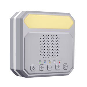 Bebek Monitör Kamera Bebek Uyku Ses Makinesi Desktop Beyaz Gürültü Makinesi Gece Işığı ile 21 Yatıştırıcı Müzik 30 Mdik/60 Mdik/90dk Zamanlayıcı Dahili Pil 230418