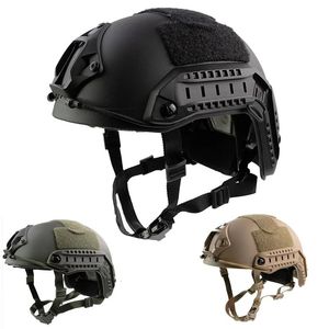 Caschi tattici Casco veloce MH PJ Casco Airsoft Paintball Combattimento Sport all'aria aperta Salto Testa Equipaggiamento protettivo 231117