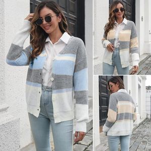 Women's Knits & Tees Cardigan Crop Top Sweater Knit Autumn And Winter Round Neck Short Wool Jacket Keep WarmWomen's