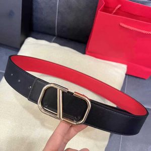 Luxury Designer Men Belt Fashion Classic Letter V Smooth Buckle Mens Womens Jeans Casual Belts Width 3.8cm Leather Belt