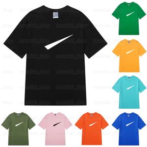Camiseta masculina Tech Designer camisas Casual Camiseta solta manga curta casal esportivo manga curta N estampada candy color multicolorida opcional