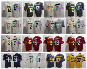 Shedeur Sanders Colorado Buffaloes Fußballtrikot NCAA College Travis Hunter Wolverines Aidan Hutchinson Seminole Deion Sanders Travis Micah Parsons Größe S-3XL