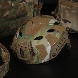 Лыжные шлемы Военный тактический шлем Упрощенная версия OpsCore Fast SF Super High Cut CS Пейнтбольная защита Страйкбольное оборудование 231117