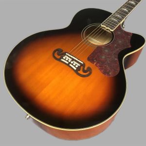 beste 43-Zoll J200-Form Sunset-Lack-Akustikgitarre 258