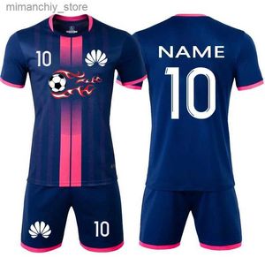 Collectable Children Football Jerseys Men Boys Soccer Clothes Sets Women Kid Survetent Soccer Uniforms Sport Kits Footbal Tracksuit Jersey Q231118