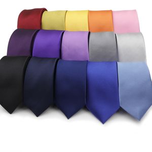 Neck Ties Tie For Men Formal Skinny Size Neckties Classic Men s Solid Colorful Wedding 2 5inch Groom Gentleman N gravata 230418