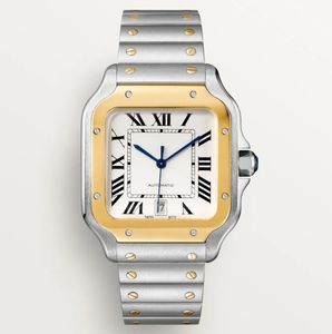 Tasarımcı Square Watch 39.8mm iskelet erkekleri izle kuvars hareketi erkek batarya saatleri paslanmaz çelik erkek saatler orologio di mens saatler