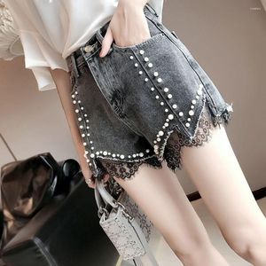 Shorts femminile Designer Designer Sexy Girls Slender Denim Hipster Teenager Summer All-Match High Waist Black Jeans B56