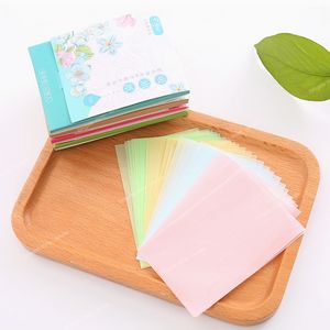 80Pcs box Face Oil Blotting Paper Protable Matting Face Wipes Facial Cleanser Oil Control Oil-absorbing Face Cleaning Tools New Makeup Tools AccessoriesCotton