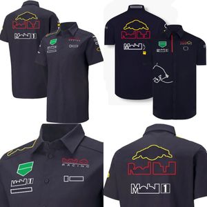 2023 New F1 Shirts Formula 1 Team Uniform Tops Fans Smmer Quick Breathable Men's Shirt Jersey Casual Racing Logo Workwear Custom