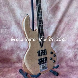 Custom Grand GWAL MARK 4-saitiger Gitarrenbass mit aktivem Tonabnehmer in natürlicher Farbe