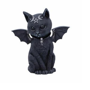 Harzfigur Zaubererfiguren Black Magic Cat Ornaments Table Art Originelle Geschenke Cute Miniatures Home Decor Originelle Geschenke SZHOME