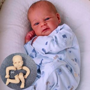 Dolls Reborn Blank Doll Set 1718 inch Elijah Vinyl Undrawn unfinished doll parts hand made toys with clothes body and eyes 231117