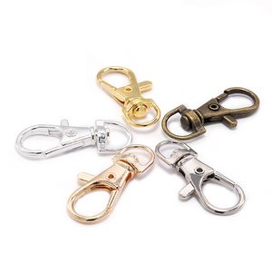 10pcs/lot Split Key Ring Swivel Lobster Clasp Connector For Bag Belt Dog Chains DIY Jewelry Making Findings Fashion JewelryKey Chains Jewelry Accessories
