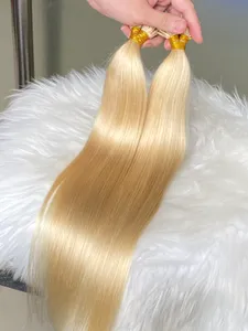 Шелковистые прямые волнистые 613 нано-наращивание волос 50 г/лот Самые продаваемые перуанские бразильские малазийские индийские 100% необработанные человеческие волосы Remy