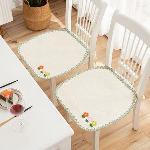 Pillow Korean Small Fresh Style Dining Chair Non-slip Four Seasons Universal Cotton Seat Pads Cute Home Decoration Stool Mat