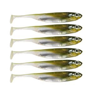 7cm 8cm 10cm Silicone Iscas macias Lifelike 3D Eyes Shad Fishing Lure Swimbait para água doce e água salgada Carpa Truta Robalo Pesca Iscas de pesca