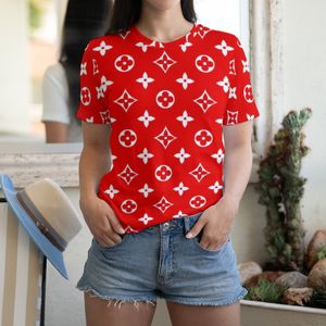 Koszulka damska luźna t-shirt top męską koszulę luksusowe ubranie uliczne odzież z krótkim rękawem T-shirt rozmiar f s-6xl t100